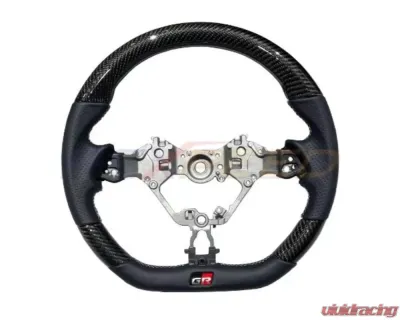 Rexpeed Carbon Fiber Black Leather Steering Wheel Toyota GR86 | Subaru BRZ 2022-2023 - FR79