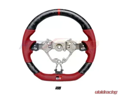 Rexpeed Forged Carbon Red Leather Steering Wheel Toyota GR86 | Subaru BRZ 2022-2023 - FR79R-FC