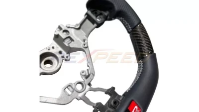 Rexpeed Carbon Fiber Black Leather Steering Wheel Toyota GR86 | Subaru BRZ 2022-2023                                     - FR79 - Image 2