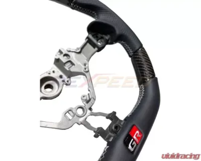Rexpeed Carbon Fiber Black Leather Steering Wheel Toyota GR86 | Subaru BRZ 2022-2023 - FR79