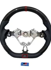 Rexpeed Carbon Fiber Black Leather Steering Wheel Toyota GR86 | Subaru BRZ 2022-2023                                     - FR79 - Image 3