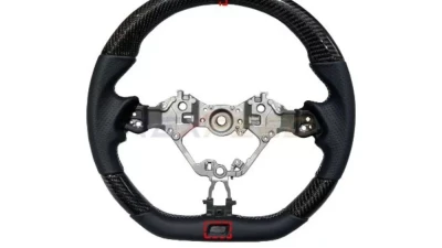 Rexpeed Carbon Fiber Black Leather Steering Wheel Toyota GR86 | Subaru BRZ 2022-2023                                     - FR79 - Image 3