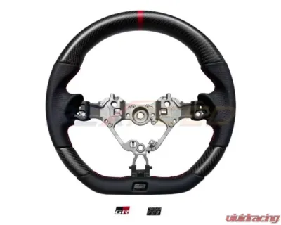 Rexpeed Carbon Fiber Black Leather Steering Wheel Toyota GR86 | Subaru BRZ 2022-2023 - FR79