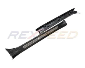Rexpeed Carbon Fiber Front STI Scuff Plate Full Replacement Subaru VA WRX | STI 2015-2021