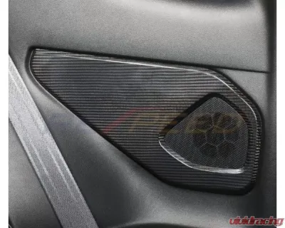 Rexpeed Gloss Dry Carbon Rear Door Speaker Panel Cover Toyota GR86 | Subaru BRZ 2022+ - FR151