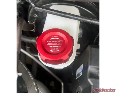 Rexpeed 3 Piece Set Aluminum Coolant | Window Washer & Brake Fluid Cap Cover Subaru WRX 2022-2024 - G151