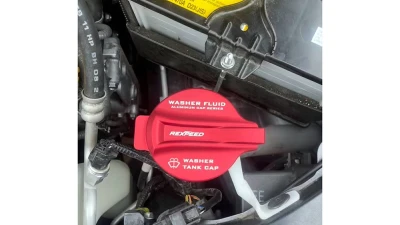 Rexpeed 3 Piece Set Aluminum Coolant | Window Washer & Brake Fluid Cap Cover Subaru WRX 2022-2024                                     - G151 - Image 5