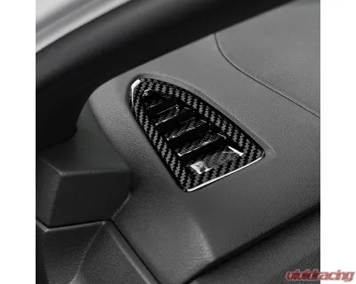 Rexpeed Dry Carbon Black Defroster Vent Covers Subaru WRX 2022-2024 - G156