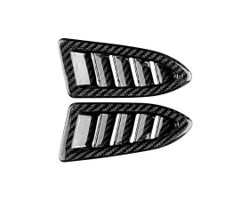 Rexpeed Dry Carbon Black Defroster Vent Covers Subaru WRX 2022-2024