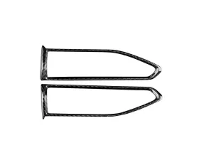 Rexpeed 4-Pieces Dry Carbon Black AC Vent Trim Subaru WRX 2022-2024