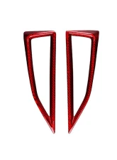 Rexpeed 4-Pieces Dry Carbon Red AC Vent Trim Subaru WRX 2022-2024                                     - G157R - Image 2