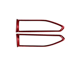 Rexpeed 4-Pieces Dry Carbon Red AC Vent Trim Subaru WRX 2022-2024