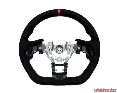 Rexpeed Black Suede Steering Wheel Subaru WRX 2020+ - G81