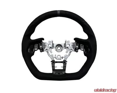 Rexpeed Black Suede Steering Wheel Subaru WRX 2020+ - G81