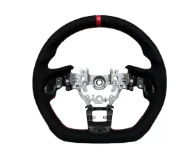 Rexpeed Black Suede Steering Wheel Subaru WRX 2020+