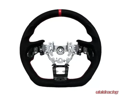 Rexpeed Black Suede Steering Wheel Subaru WRX 2020+ - G81