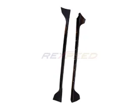 Rexpeed V1 Gloss Carbon Fiber Side Skirts Extensions Toyota Supra GR A90 2020-2024