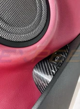 Rexpeed Carbon Fiber Interior Trunk Switch Button Trim - Gloss Finish Toyota Supra GR A90 2020-2024                                     - TS106 - Image 2