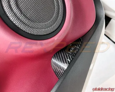Rexpeed Carbon Fiber Interior Trunk Switch Button Trim - Gloss Finish Toyota Supra GR A90 2020-2024 - TS106