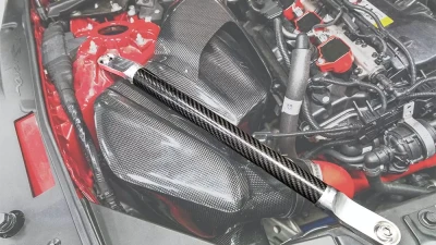 Rexpeed Dry Carbon Engine Braces Toyota Supra GR A90 2020-2024                                     - TS110 - Image 3