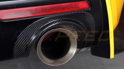 Rexpeed Dry Carbon Rear Bumper Exhaust Shield Toyota Supra GR A90 2020-2024                                     - TS114 - Image 2