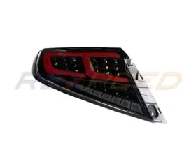Rexpeed S4 VB Tail Lights-Smoky Black Lens+Red Tubes Subaru WRX 2022+