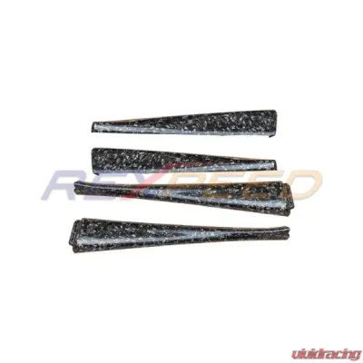 Rexpeed Forged Carbon Rear & Front Inner Door Trim Cover Gloss 4pcs Subaru WRX 2022-2024 - G107FC