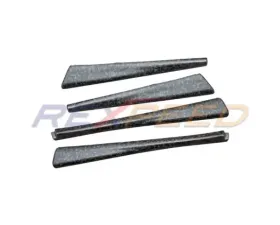 Rexpeed Forged Carbon Rear & Front Inner Door Trim Cover Matte 4pcs Subaru WRX 2022-2024
