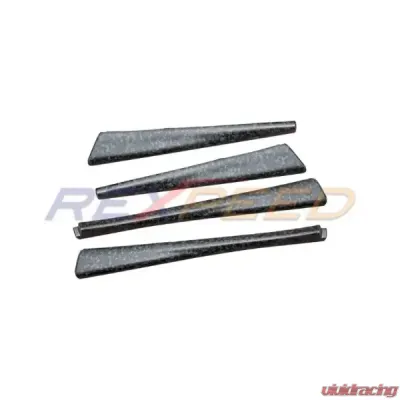 Rexpeed Forged Carbon Rear & Front Inner Door Trim Cover Matte 4pcs Subaru WRX 2022-2024 - G107FCM