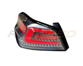 Rexpeed V1 Tail Lights-Clear Lens+Red Tubes Subau WRX | STI 2015-2021