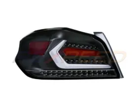 Rexpeed V2 Tail Lights-Clear Lens+Red Tubes Subau WRX | STI 2015-2021
