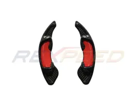 Rexpeed Dry Carbon Shift Paddles Extension Black Subaru WRX VB CVT 2022-2024