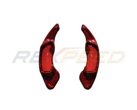 Rexpeed Dry Carbon Shift Paddles Extension Red Subaru WRX VB CVT 2022-2024