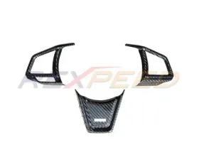 Rexpeed Dry CF Steering Wheel Cover Subaru WRX VB MT 2022-2024