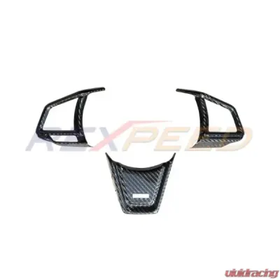 Rexpeed Dry CF Steering Wheel Cover Subaru WRX VB MT 2022-2024 - G155