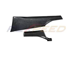 Rexpeed Dry Carbon Dash Covers Black Subaru WRX VB LHD 2022-2024