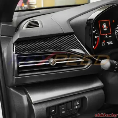 Rexpeed Dry Carbon Dash Covers Black Subaru WRX VB LHD 2022-2024 - G158