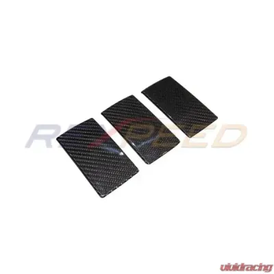 Rexpeed Dry Carbon Rear Seat Down Button Cover Black Subaru WRX VB 2022-2024 - G167