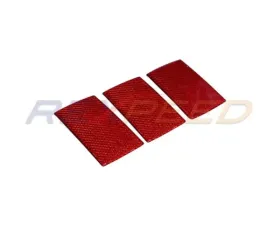 Rexpeed Dry Carbon Rear Seat Down Button Cover Red Subaru WRX VB 2022-2024