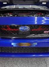 Rexpeed Aesthetics Front Brace Front Mount Intercooler Wrinkle Red Subaru STI | WRX 2015-2021                                     - G65A - Image 4