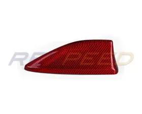 Rexpeed Dry Carbon Antenna Cover Red Subaru WRX 2022-2024