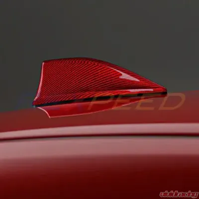 Rexpeed Dry Carbon Antenna Cover Red Subaru WRX 2022-2024 - G71R
