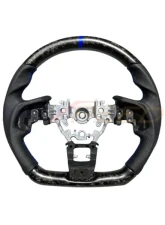Rexpeed Forged Carbon Black Leather Steering Wheel Matte Subaru WRX 2022-2024                                     - G78FCM - Image 3