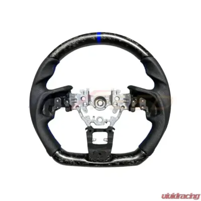 Rexpeed Forged Carbon Black Leather Steering Wheel Matte Subaru WRX 2022-2024 - G78FCM