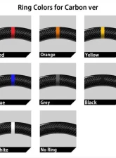 Rexpeed Carbon Fiber Black Leather Steering Wheel Matte Subaru WRX 2022-2024                                     - G78M - Image 2
