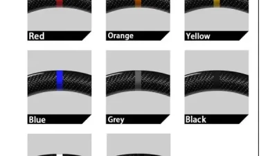 Rexpeed Carbon Fiber Black Leather Steering Wheel Gloss Subaru WRX 2022-2024                                     - G78 - Image 2