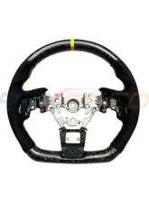 Rexpeed Forged Carbon Black Suede Steering Wheel Matte Subaru WRX 2022-2024                                     - G79FCM - Image 3