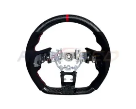 Rexpeed Carbon Fiber Black Suede Steering Wheel Matte Subaru WRX 2022-2024
