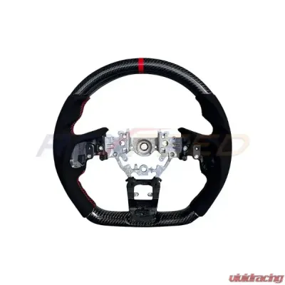 Rexpeed Carbon Fiber Black Suede Steering Wheel Matte Subaru WRX 2022-2024 - G79M