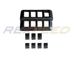 Rexpeed Dry Carbon Front Left Switch Button Covers Gloss Subaru WRX 2022-2024